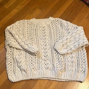 Forever 21 cozy,  boxy cream sweater